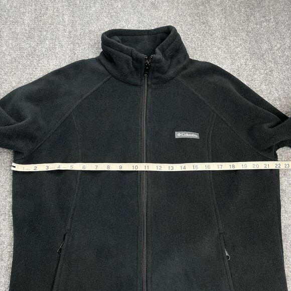 Columbia Fleece Jacket Womens XL Full Zip Toggle Drawstring Mock Neck Pockets - Picture 6 of 8